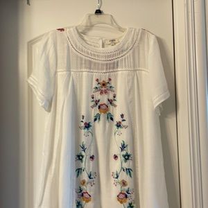 Umgee size L tunic dress. Lined. Never worn.